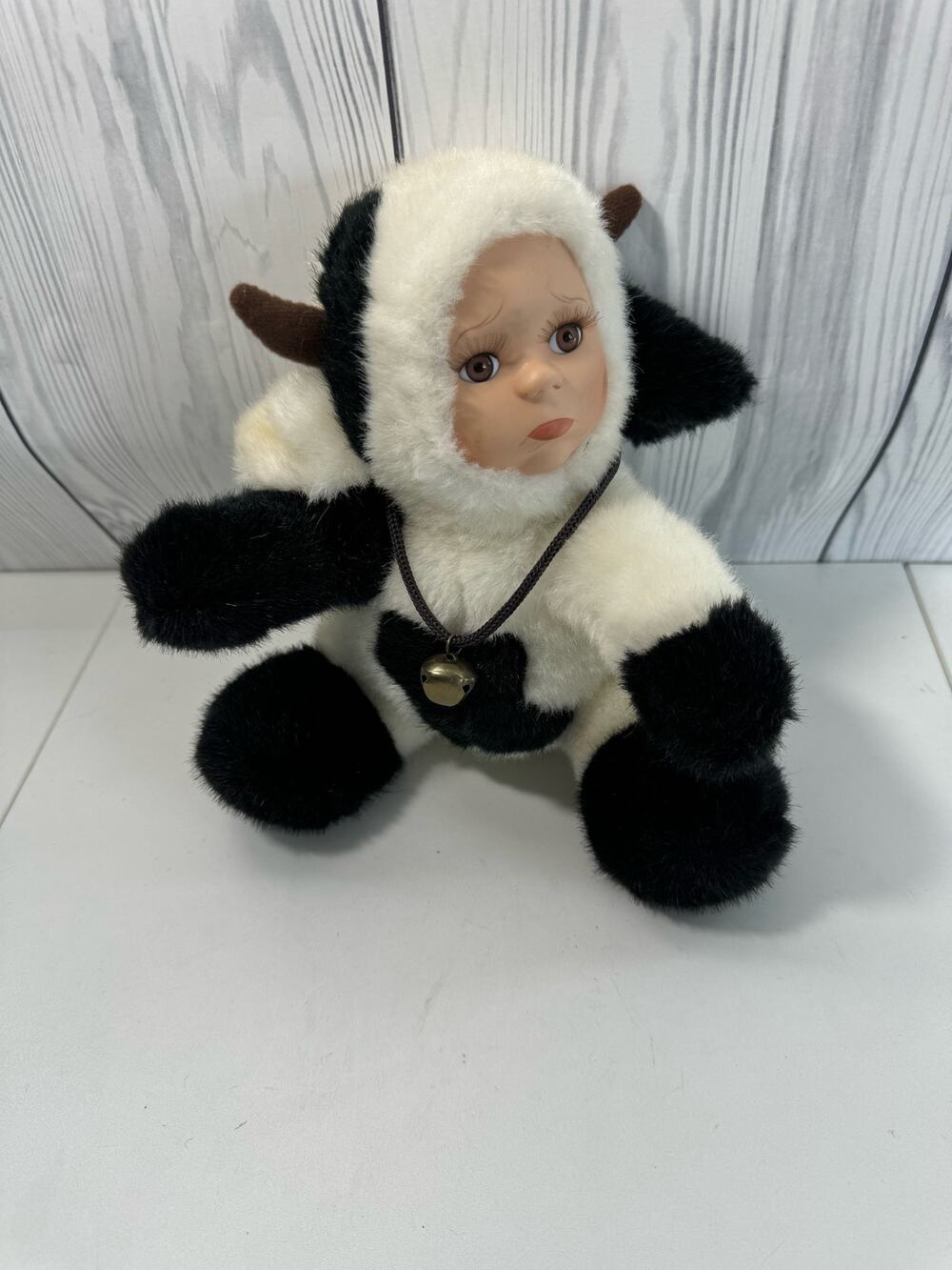 Vintage Clarice Cow Plush Geppeddo  Kids Plush 9”